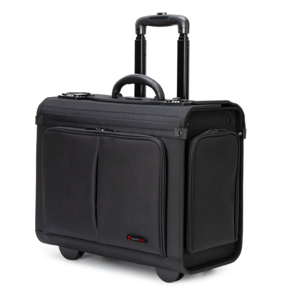 Alpine Swiss Rolling Briefcase Work Travel Overnight Bag Business Attache Case